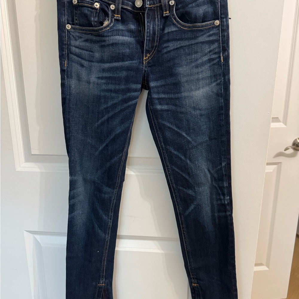 rag & bone Dark Indigo Straight Leg Jeans